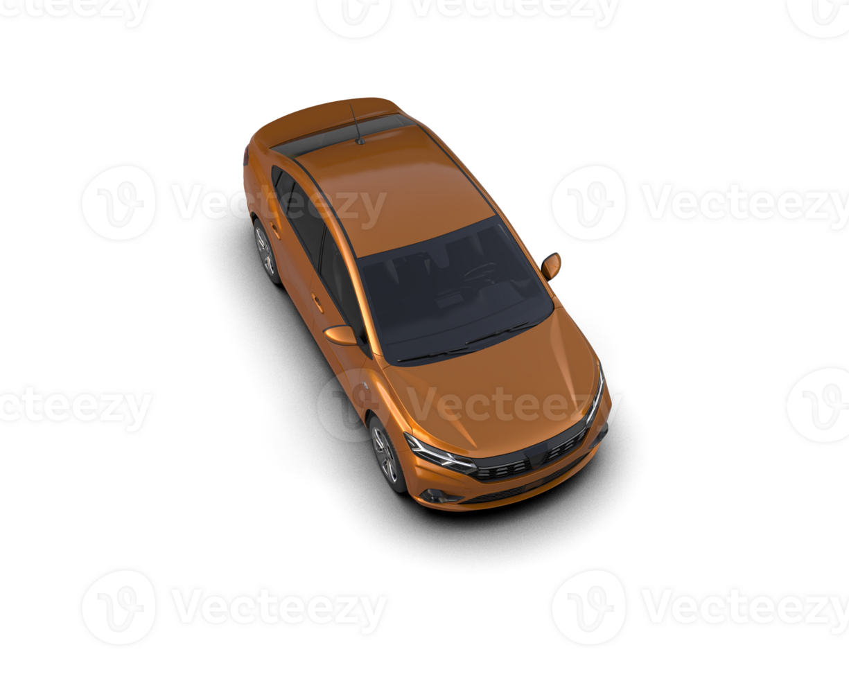 Modern car isolated on background. 3d rendering - illustration png