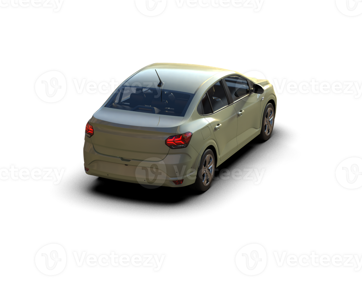 Modern car isolated on background. 3d rendering - illustration png