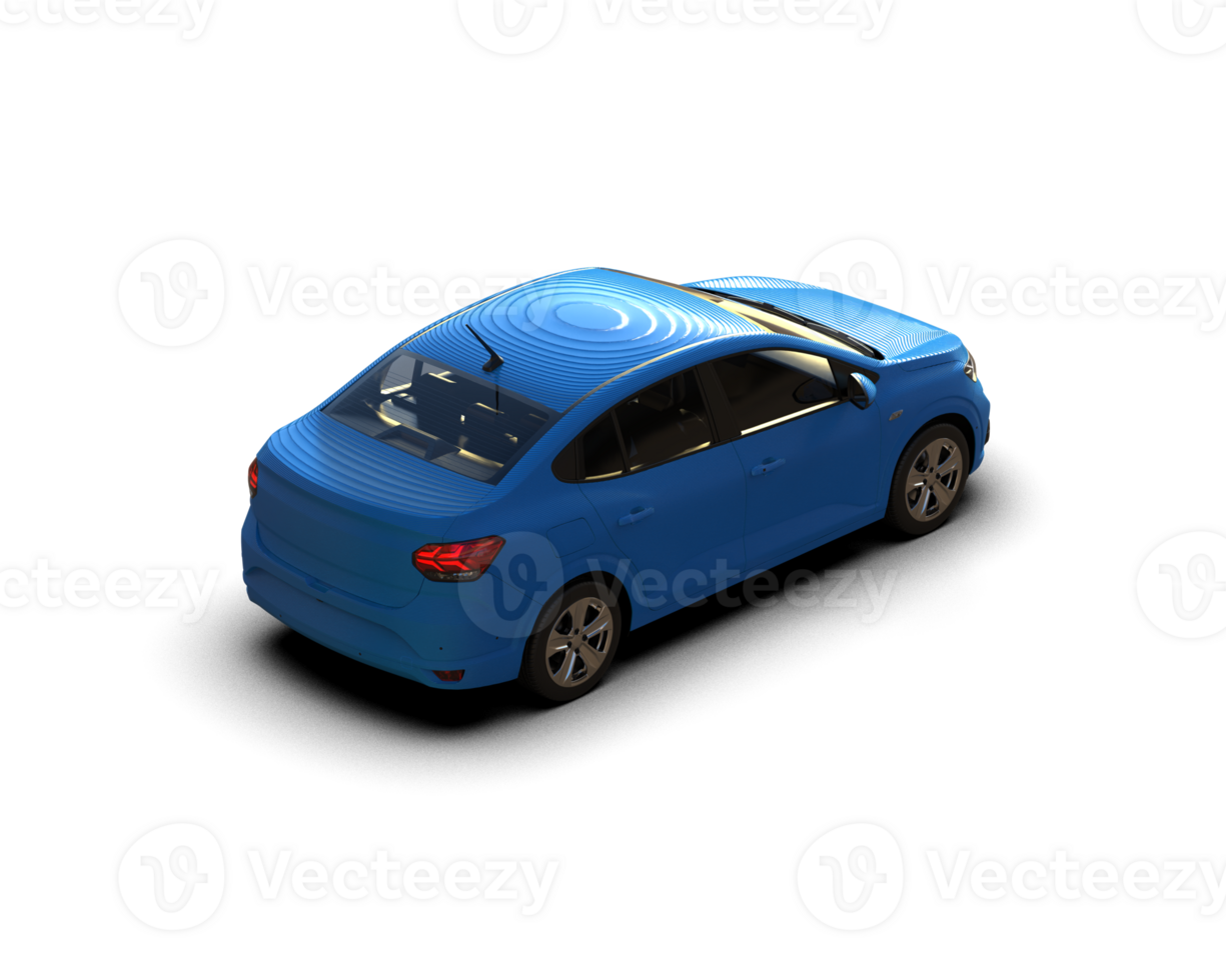 Modern car isolated on background. 3d rendering - illustration png