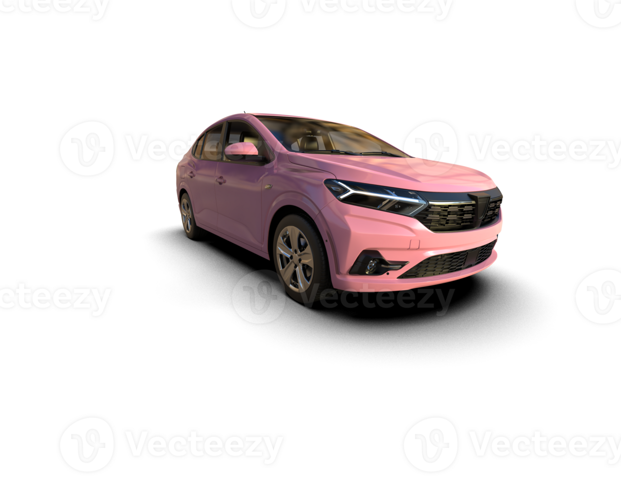 Modern car isolated on background. 3d rendering - illustration png