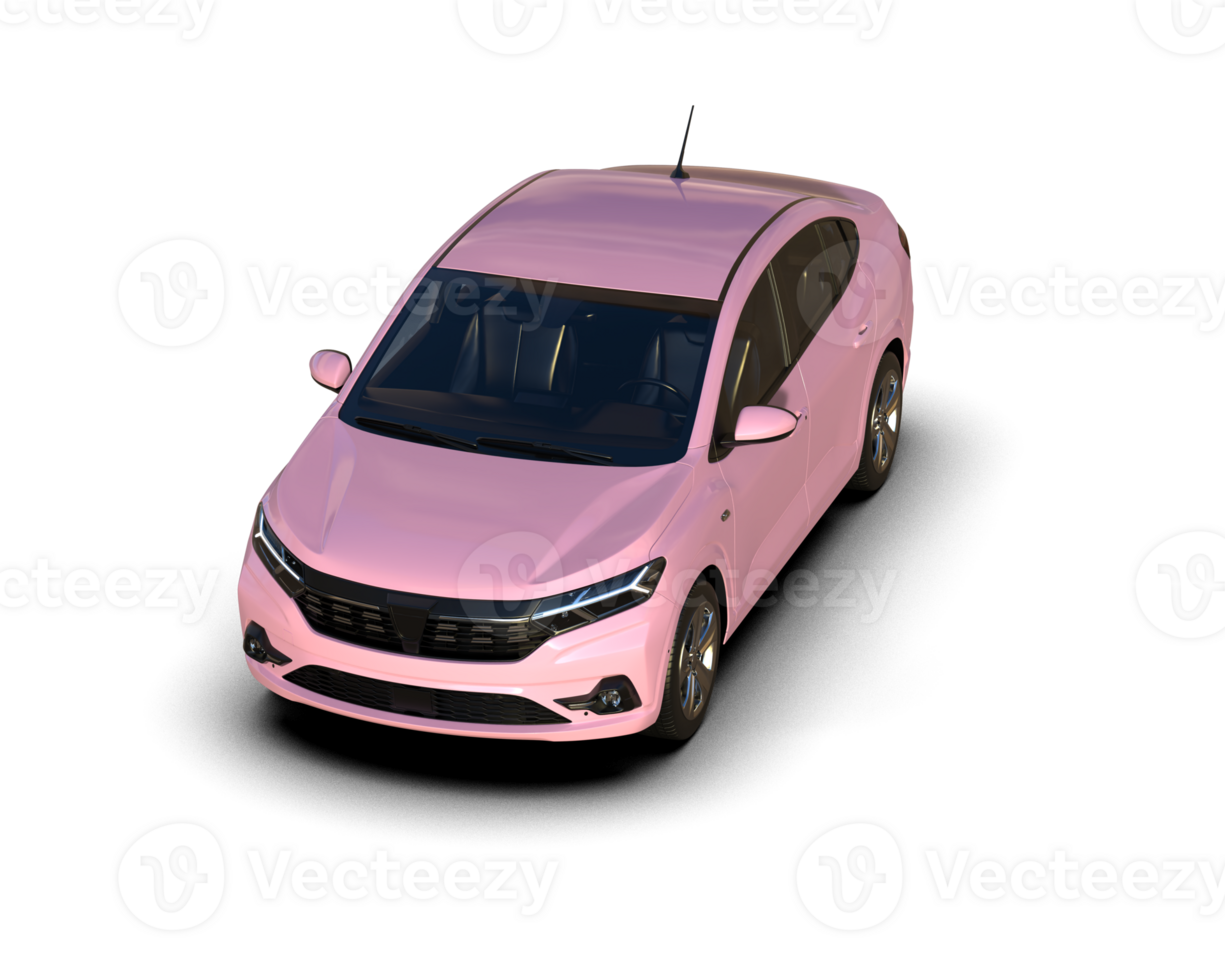 Modern car isolated on background. 3d rendering - illustration png