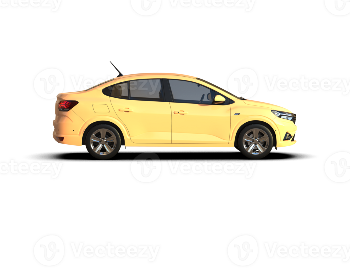 Modern car isolated on background. 3d rendering - illustration png