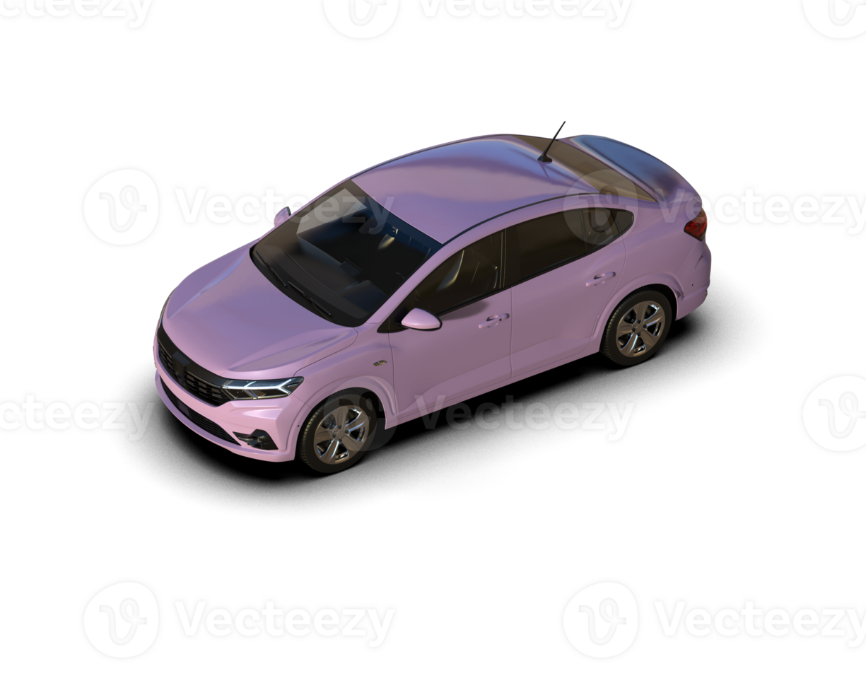 Modern car isolated on background. 3d rendering - illustration png