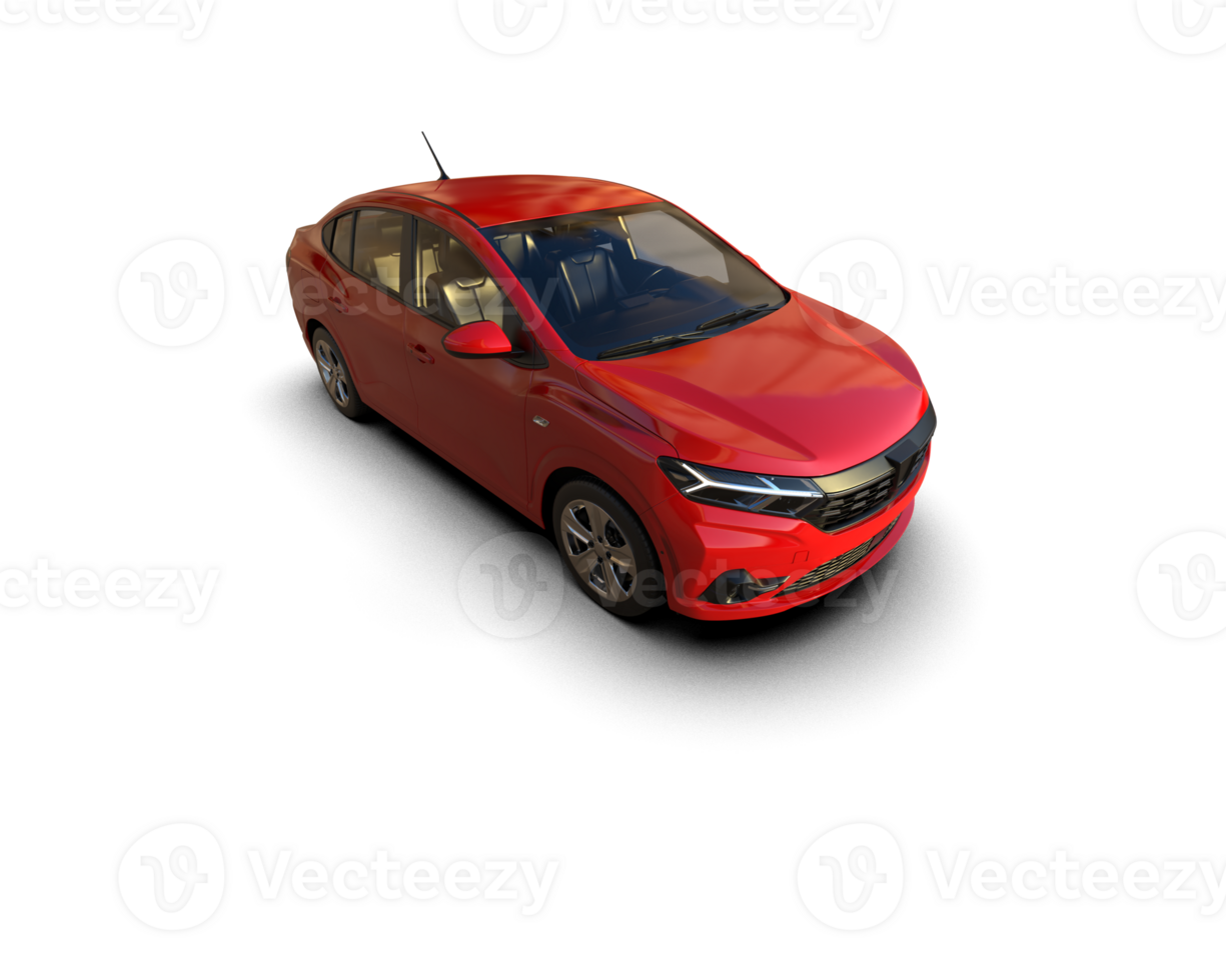 Modern car isolated on background. 3d rendering - illustration png