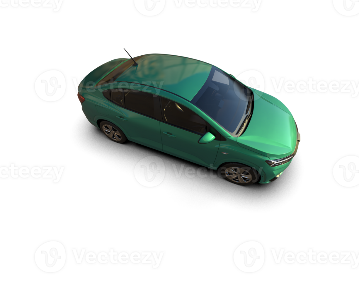 Modern car isolated on background. 3d rendering - illustration png