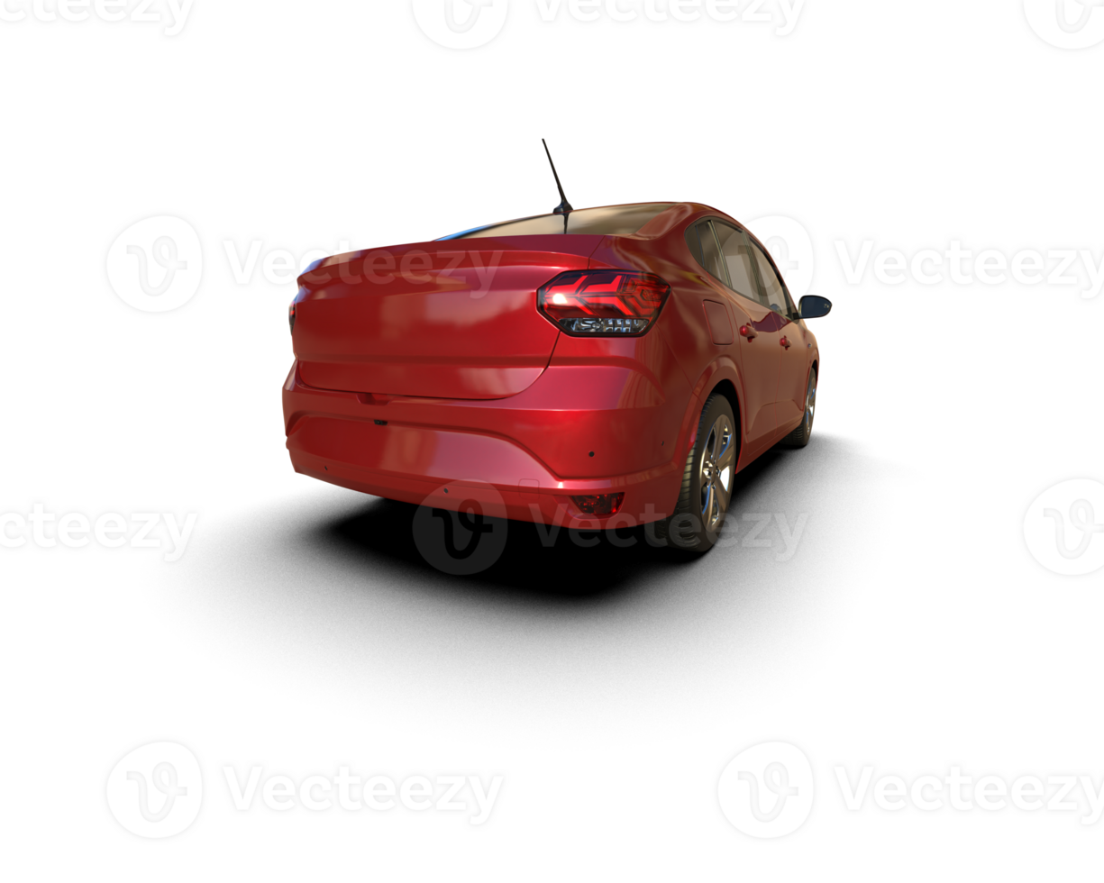Modern car isolated on background. 3d rendering - illustration png