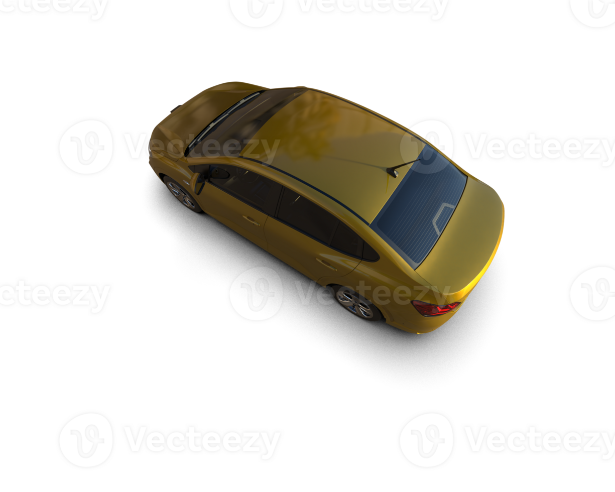 Modern car isolated on background. 3d rendering - illustration png