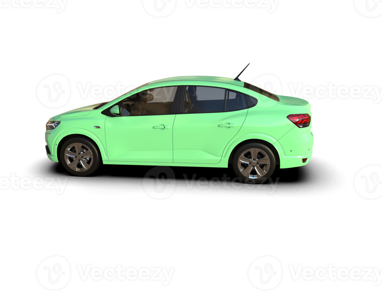 Modern car isolated on background. 3d rendering - illustration png