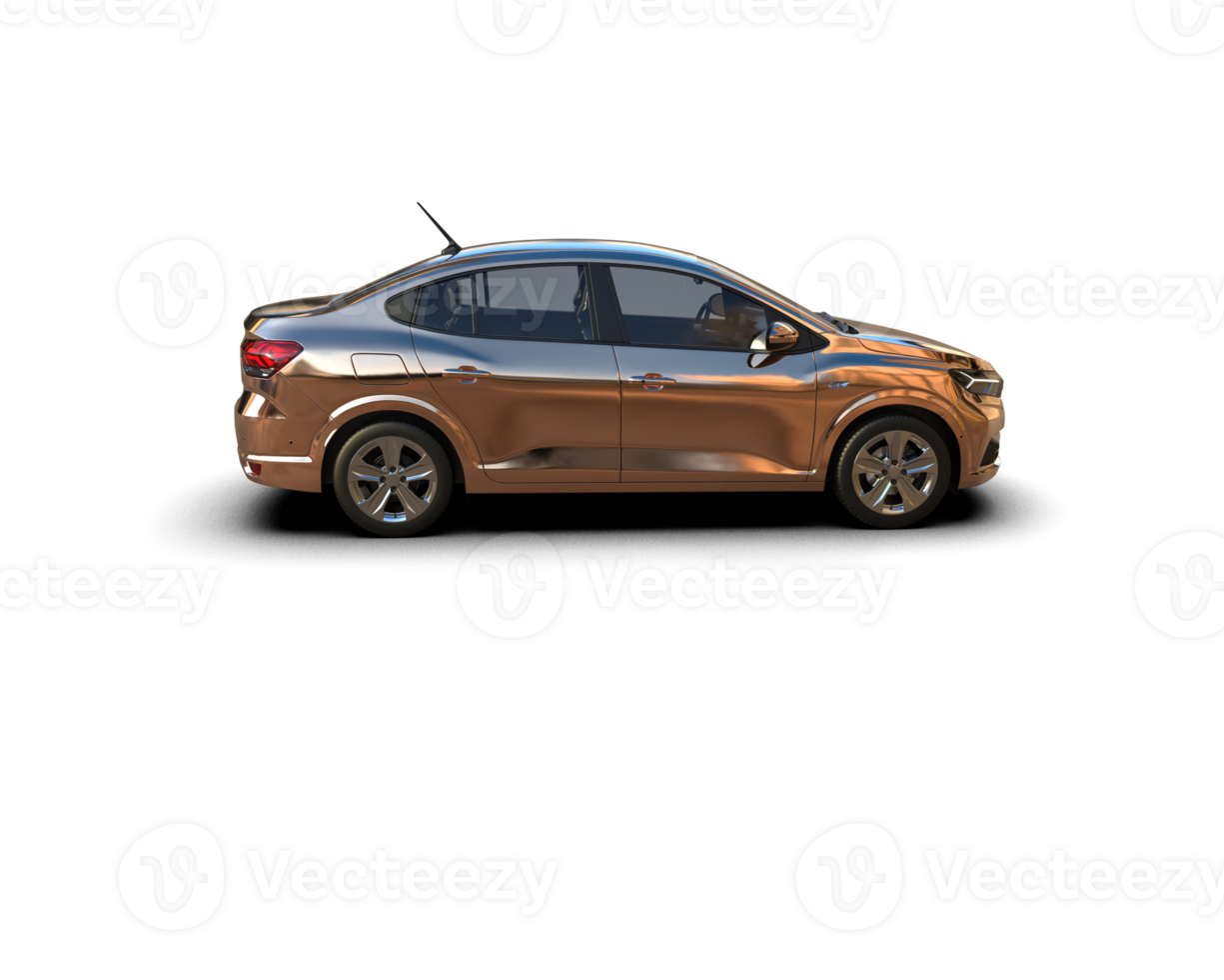 Modern car isolated on background. 3d rendering - illustration png