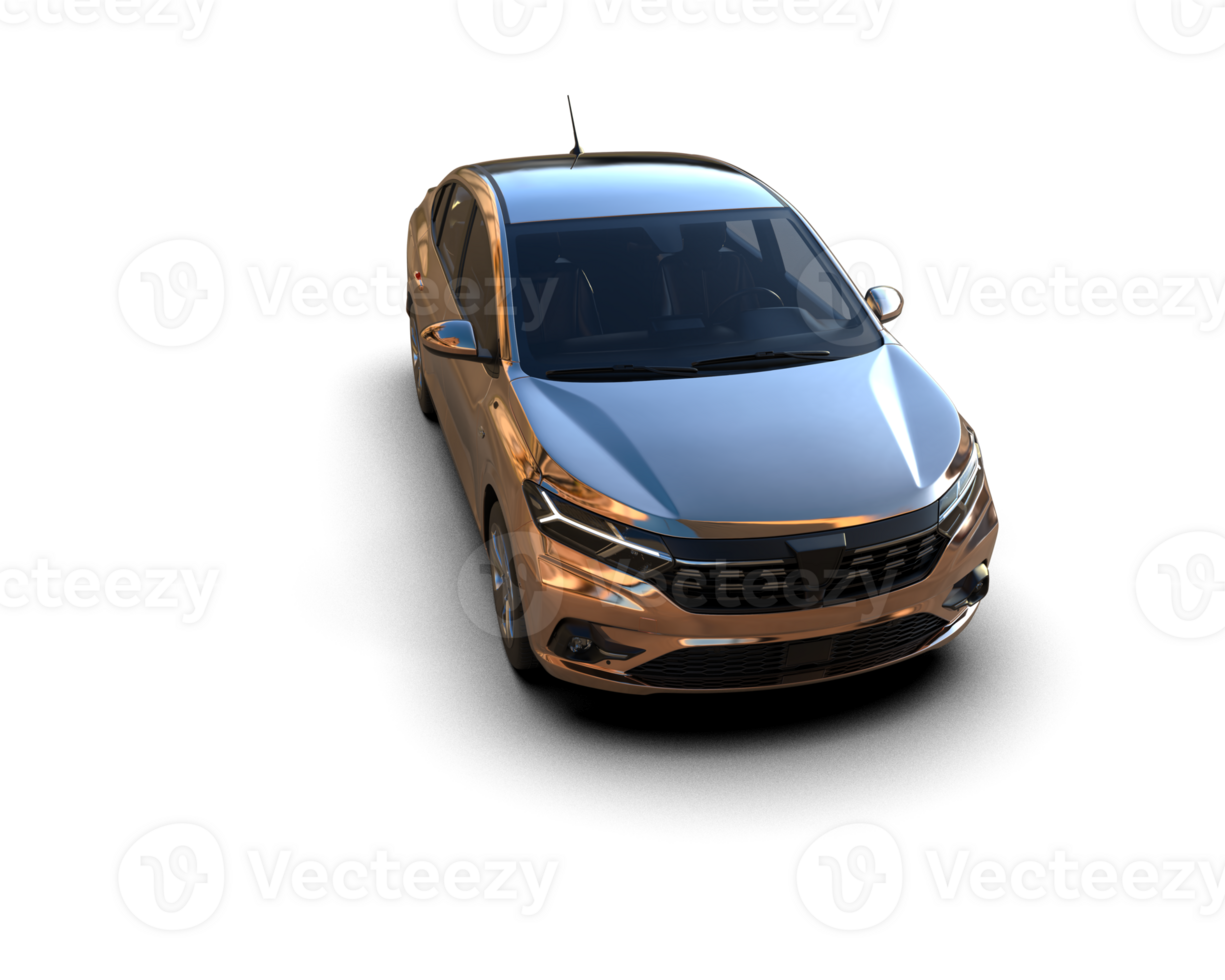 Modern car isolated on background. 3d rendering - illustration png