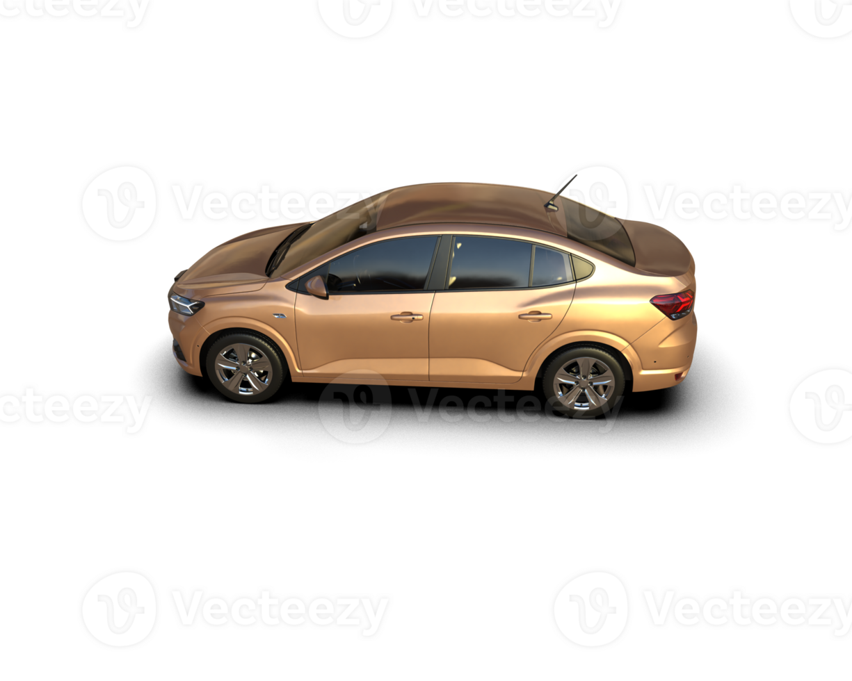 Modern car isolated on background. 3d rendering - illustration png