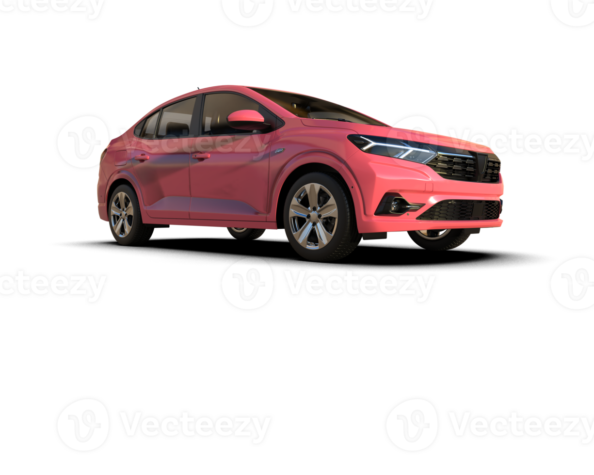 Modern car isolated on background. 3d rendering - illustration png