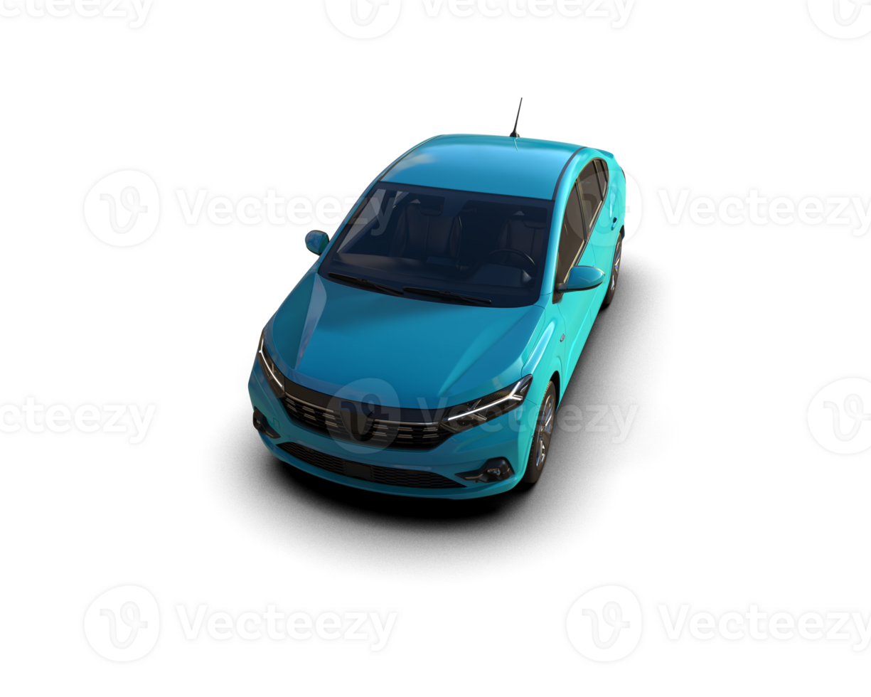 Modern car isolated on background. 3d rendering - illustration png