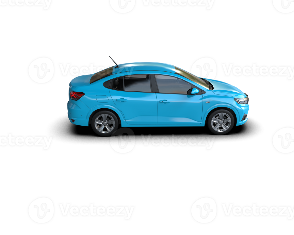 Modern car isolated on background. 3d rendering - illustration png