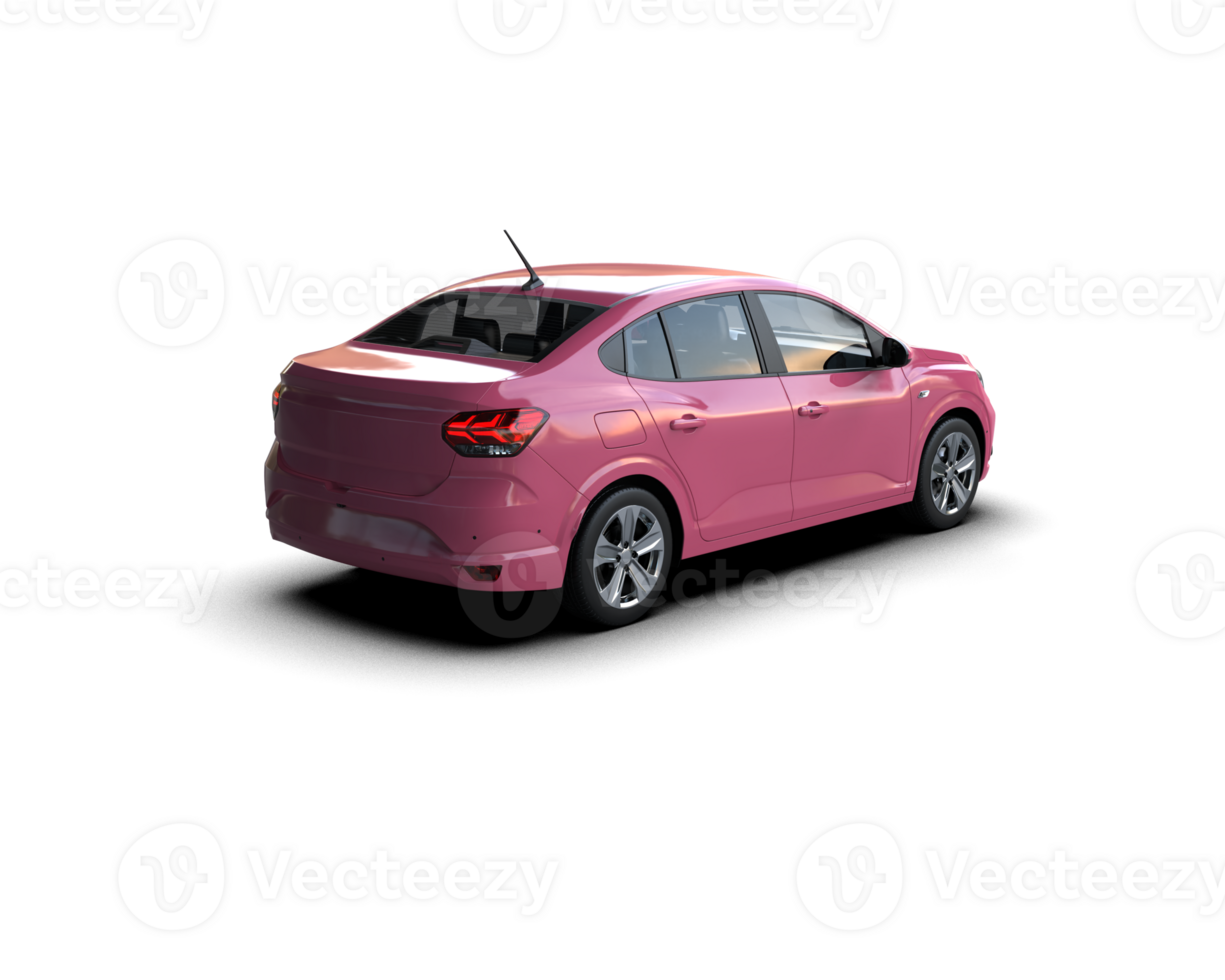 Modern car isolated on background. 3d rendering - illustration png