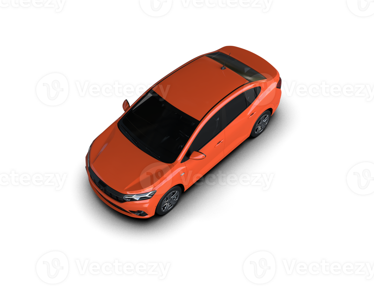 Modern car isolated on background. 3d rendering - illustration png