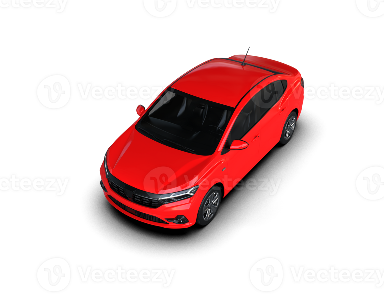 Modern car isolated on background. 3d rendering - illustration png