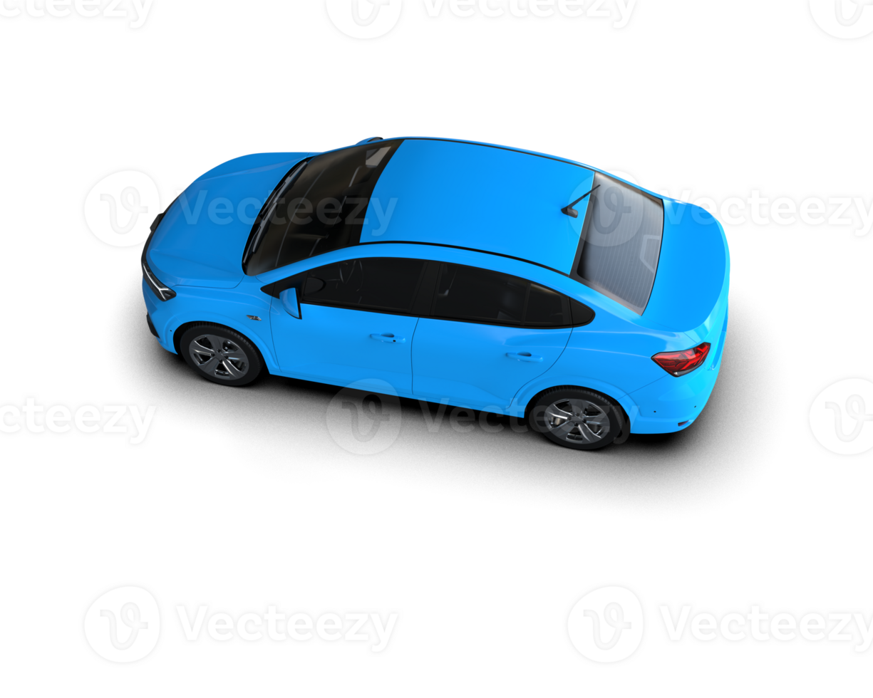 Modern car isolated on background. 3d rendering - illustration png