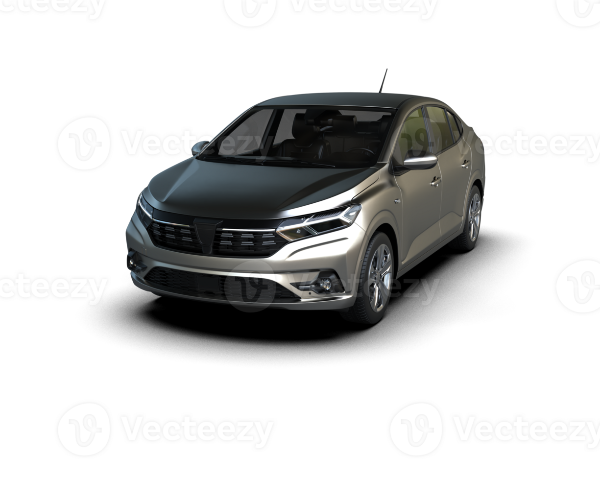 Modern car isolated on background. 3d rendering - illustration png