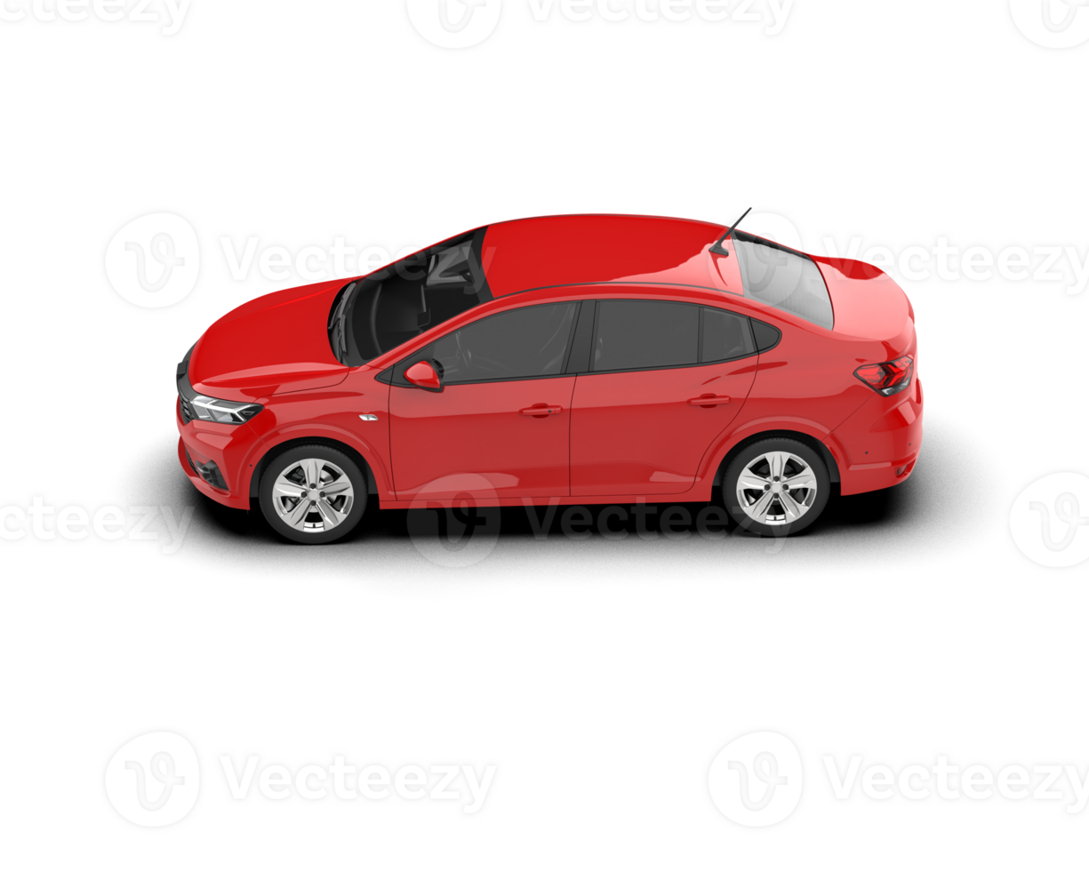 Modern car isolated on background. 3d rendering - illustration png