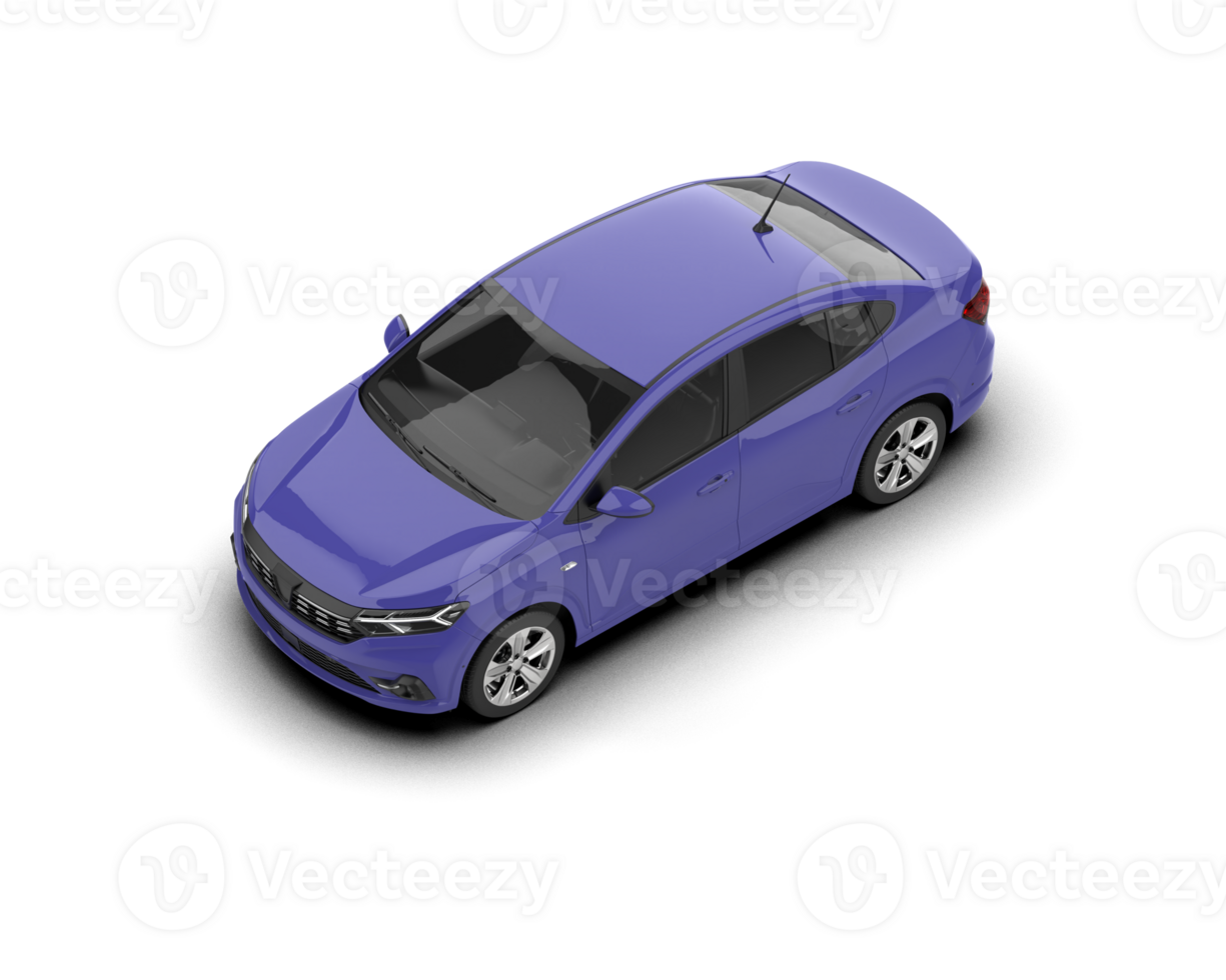 Modern car isolated on background. 3d rendering - illustration png