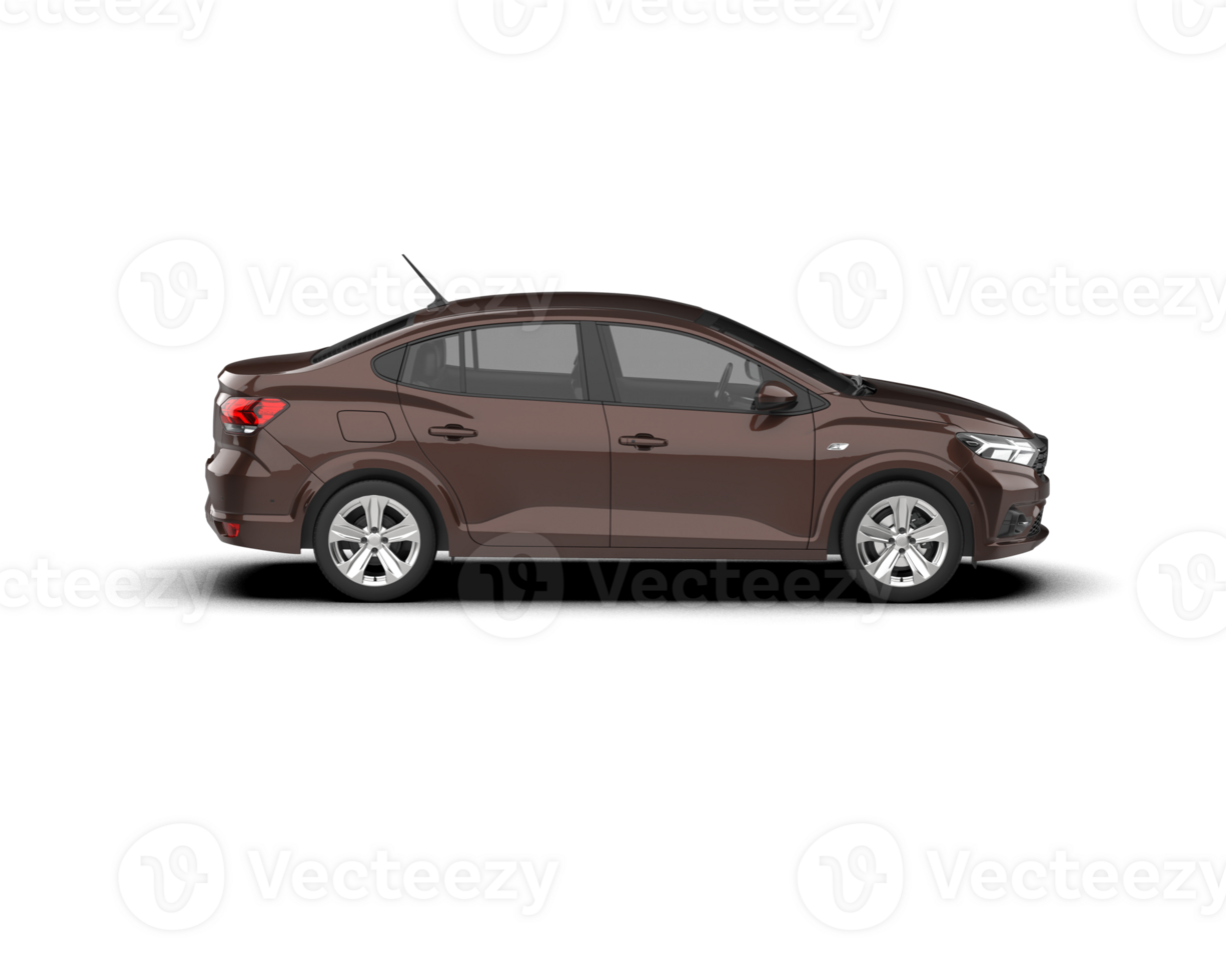 Modern car isolated on background. 3d rendering - illustration png
