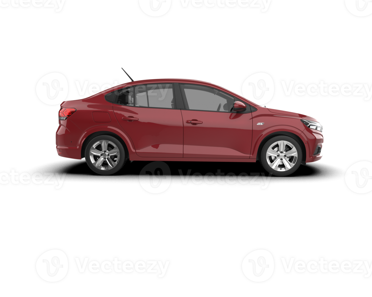 Modern car isolated on background. 3d rendering - illustration png