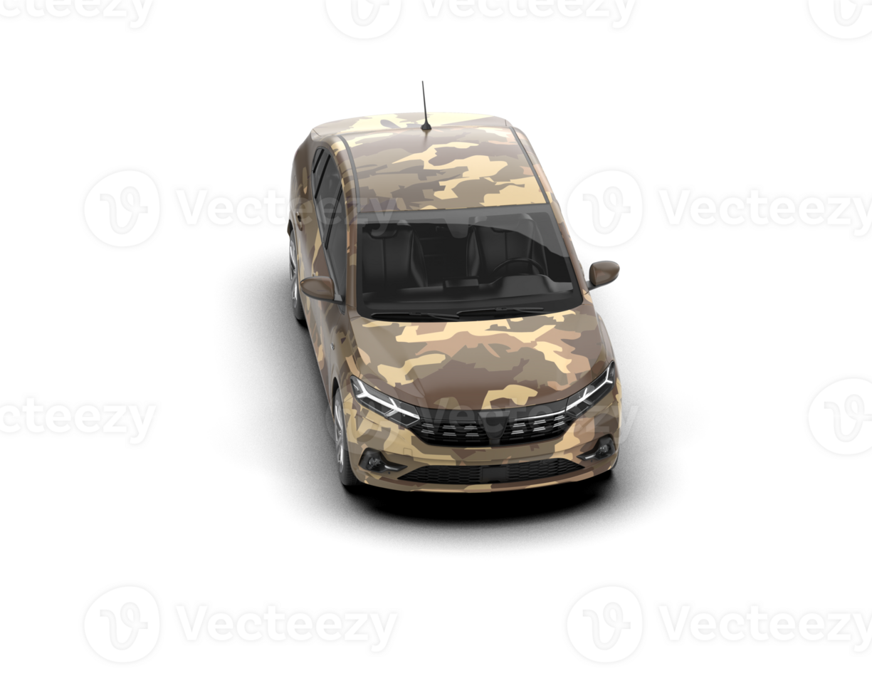 Modern car isolated on background. 3d rendering - illustration png