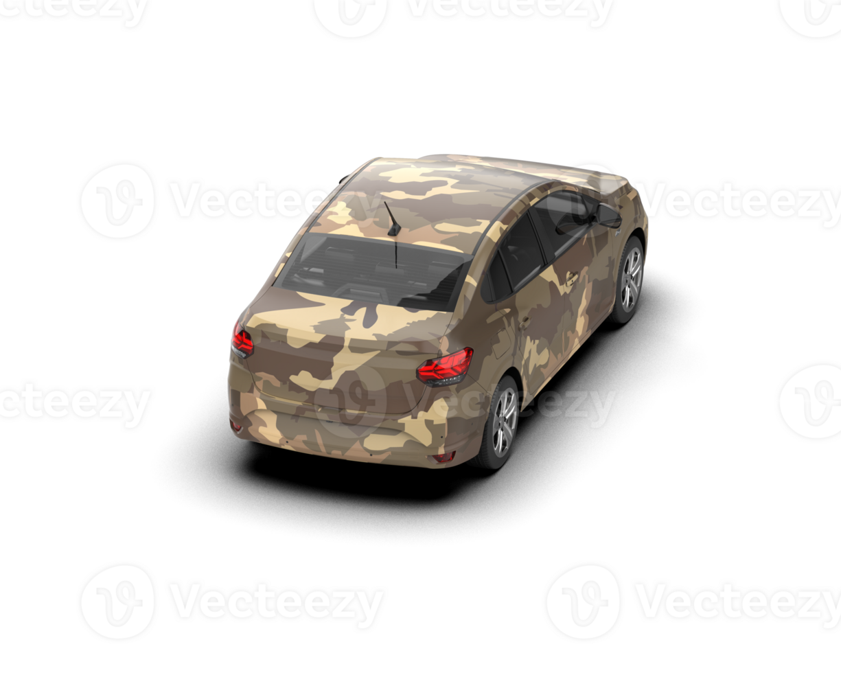 Modern car isolated on background. 3d rendering - illustration png