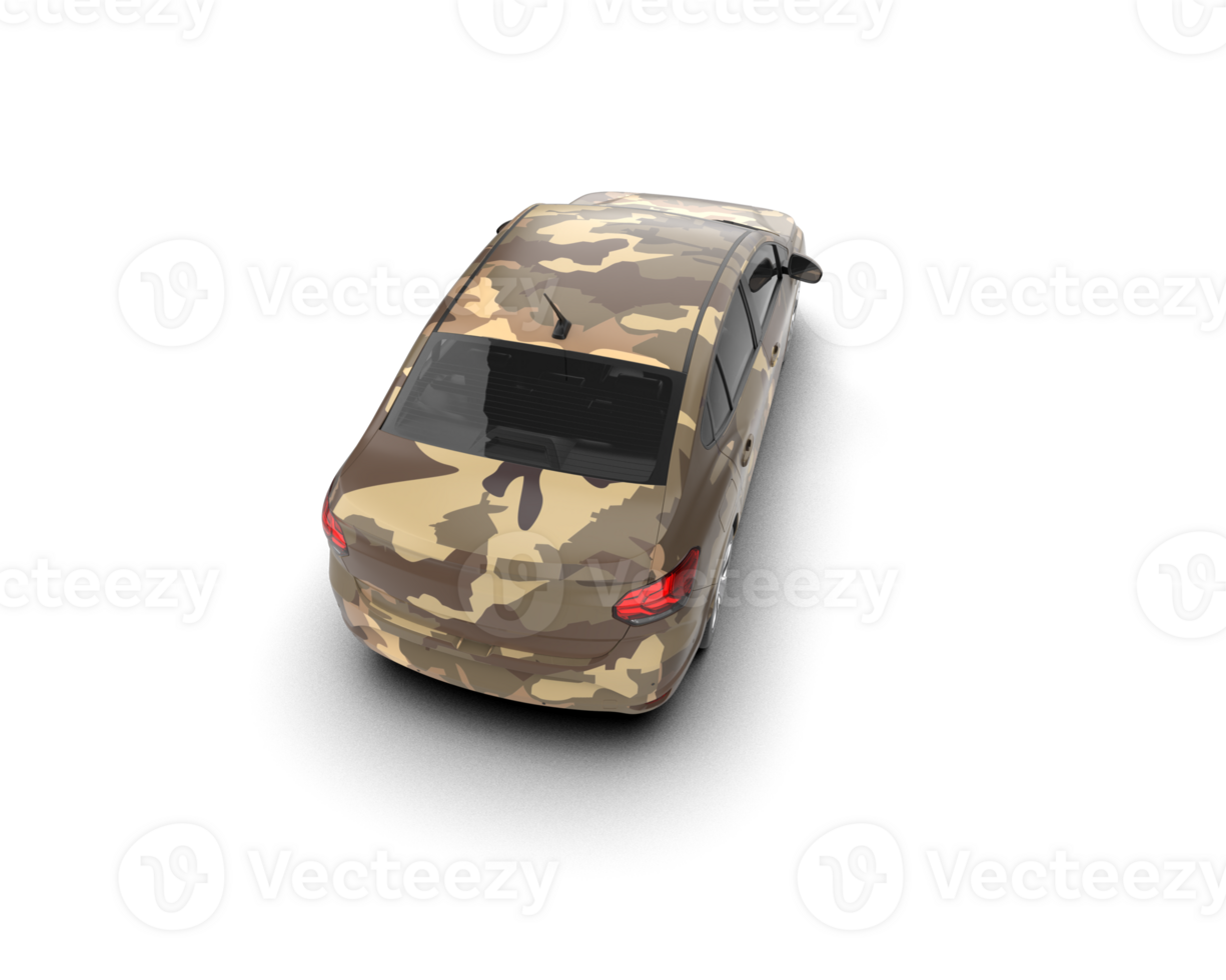 Modern car isolated on background. 3d rendering - illustration png
