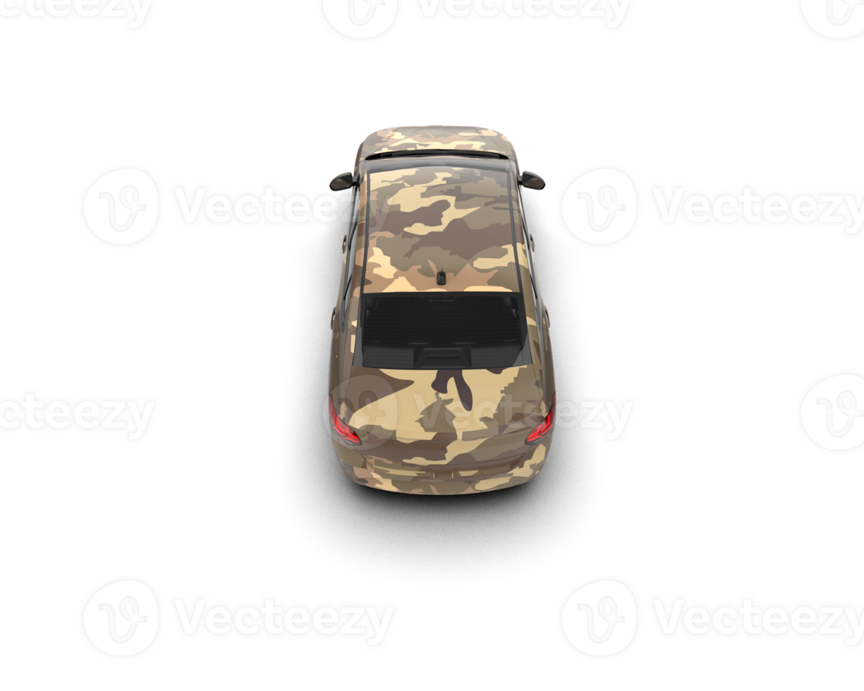 Modern car isolated on background. 3d rendering - illustration png