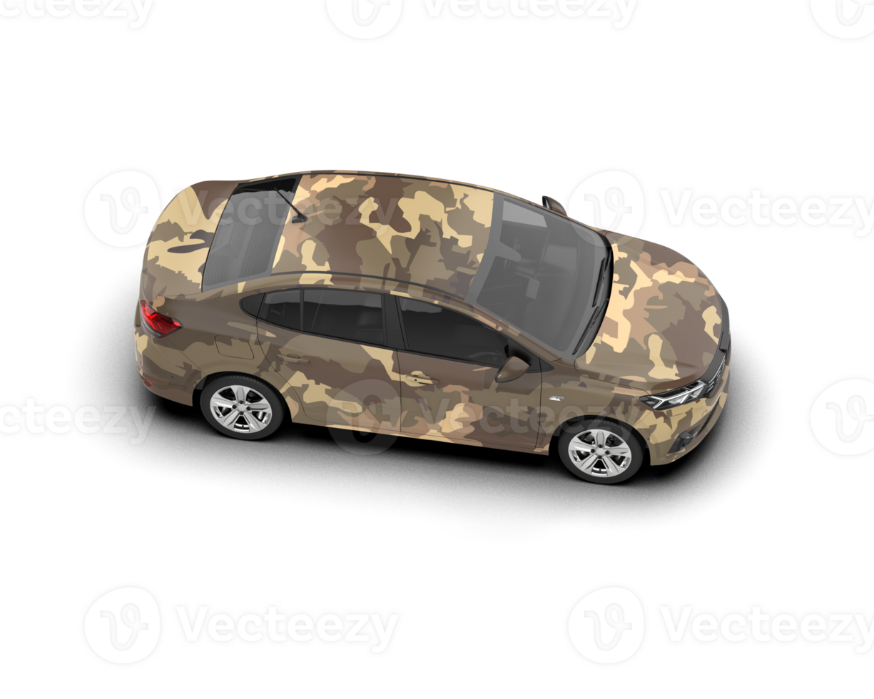Modern car isolated on background. 3d rendering - illustration png