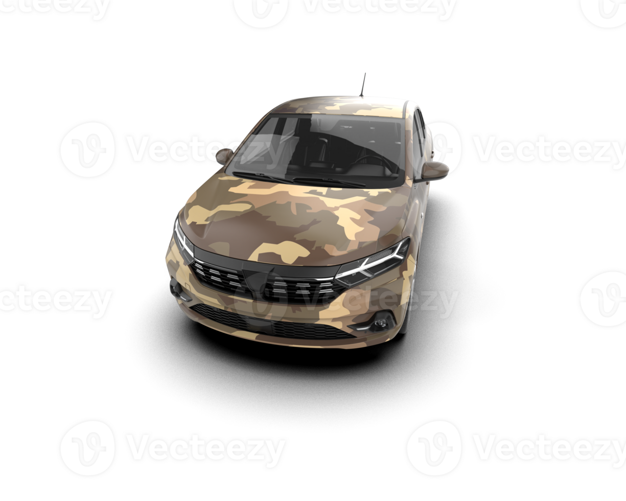 Modern car isolated on background. 3d rendering - illustration png