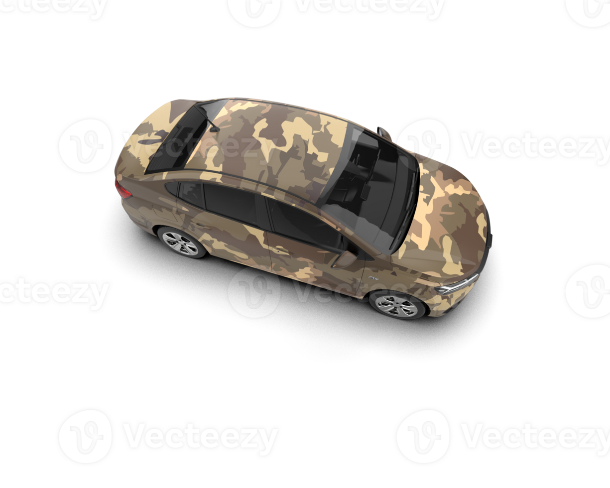 Modern car isolated on background. 3d rendering - illustration png