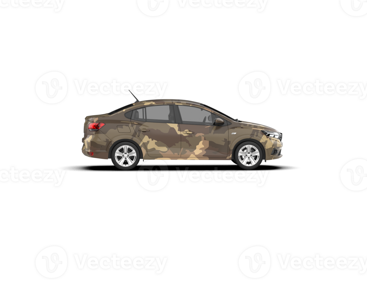 Modern car isolated on background. 3d rendering - illustration png