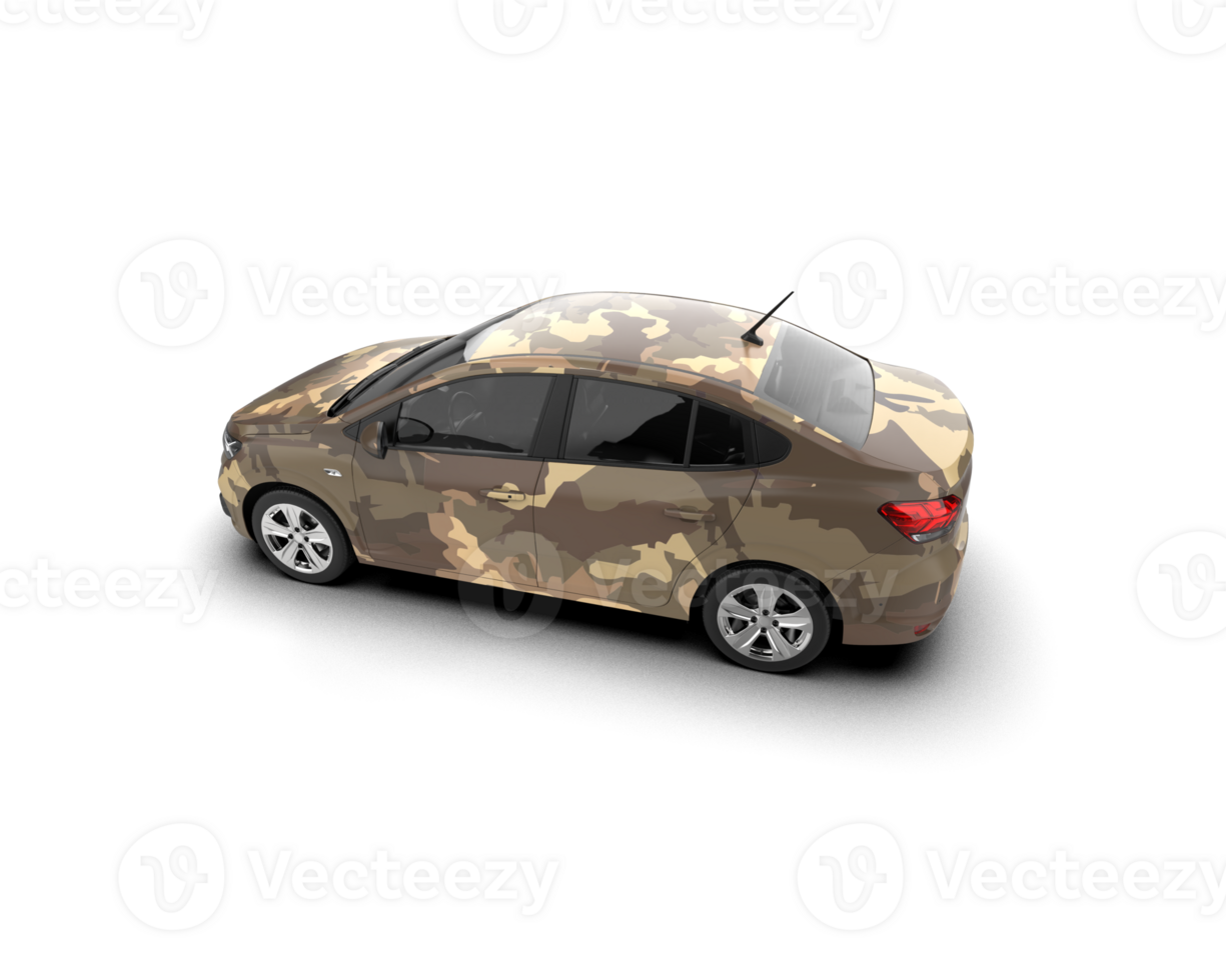 Modern car isolated on background. 3d rendering - illustration png