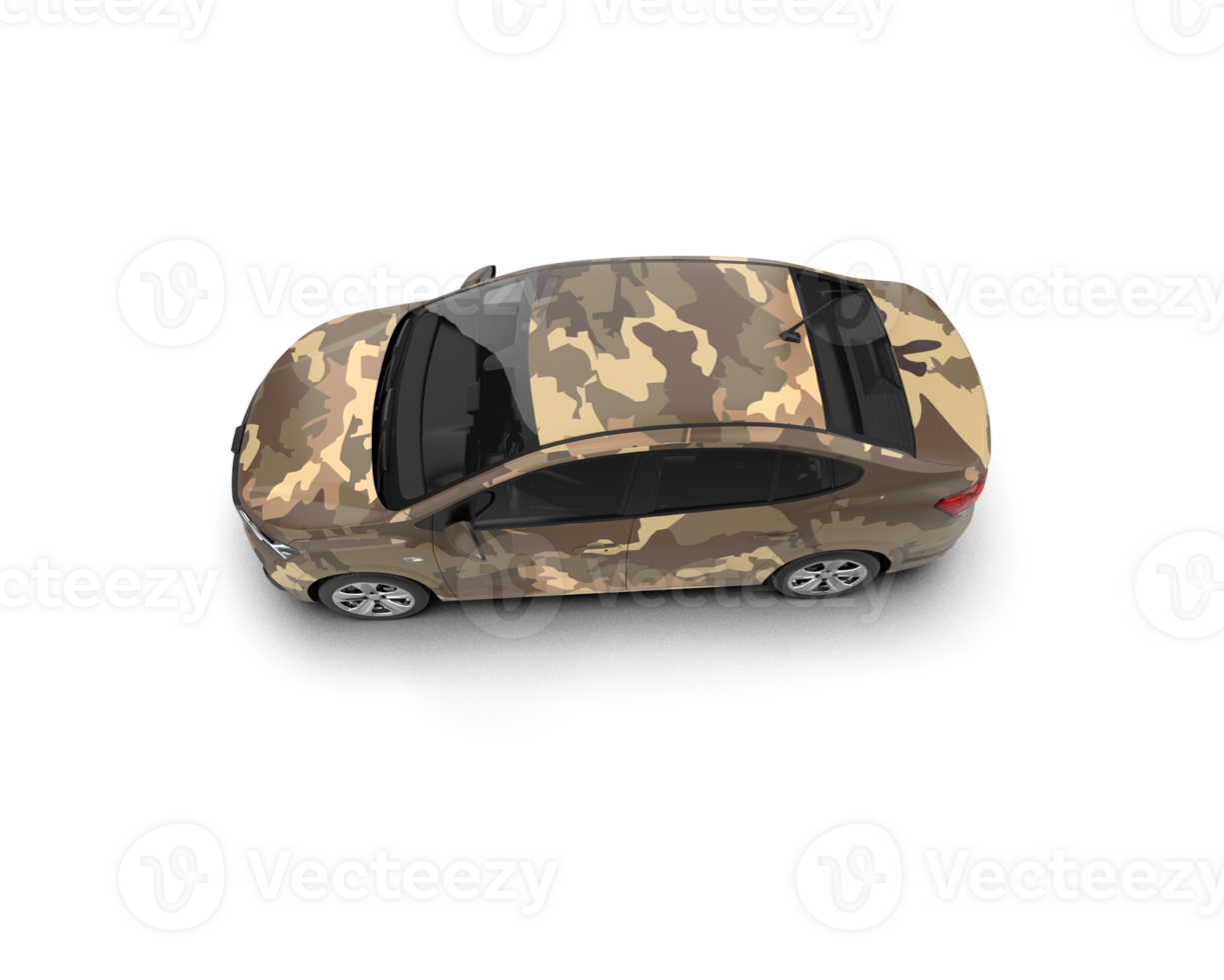 Modern car isolated on background. 3d rendering - illustration png