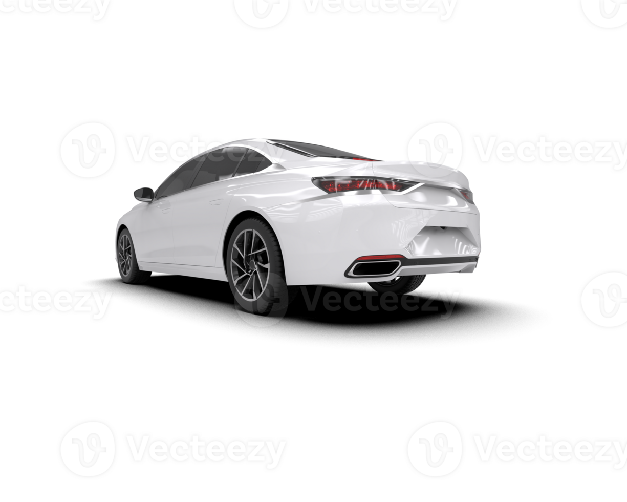 Modern car isolated on background. 3d rendering - illustration png