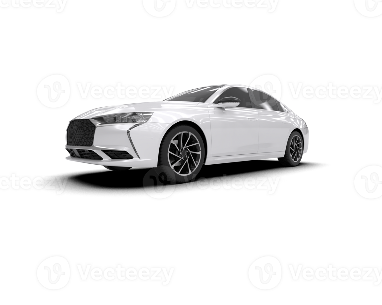 Modern car isolated on background. 3d rendering - illustration png