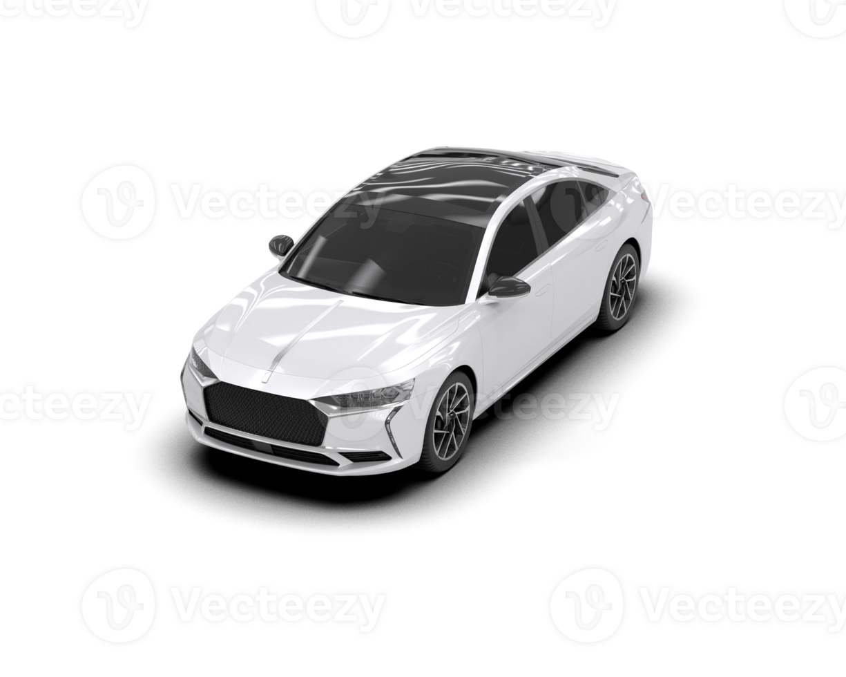 Modern car isolated on background. 3d rendering - illustration png
