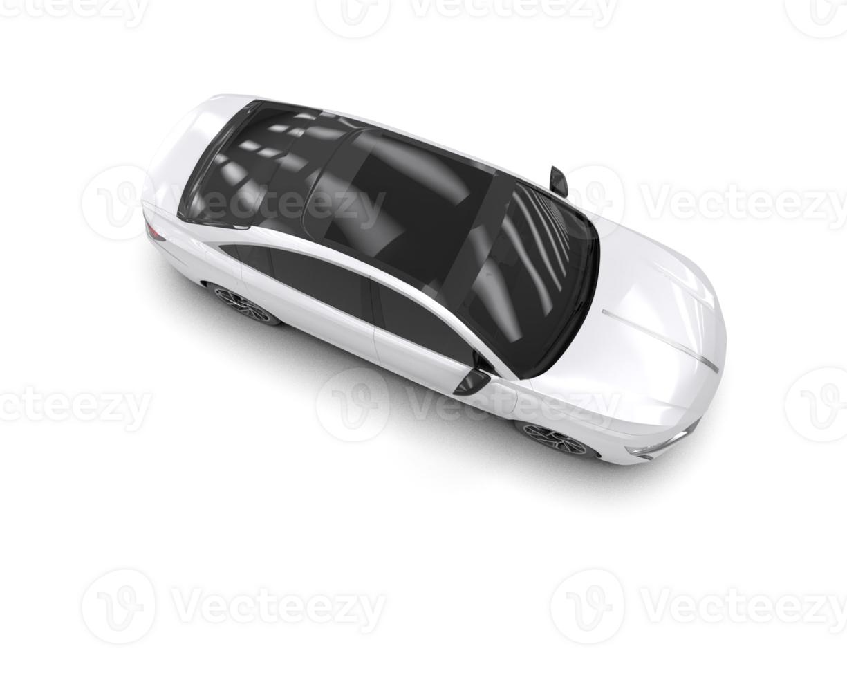 Modern car isolated on background. 3d rendering - illustration png