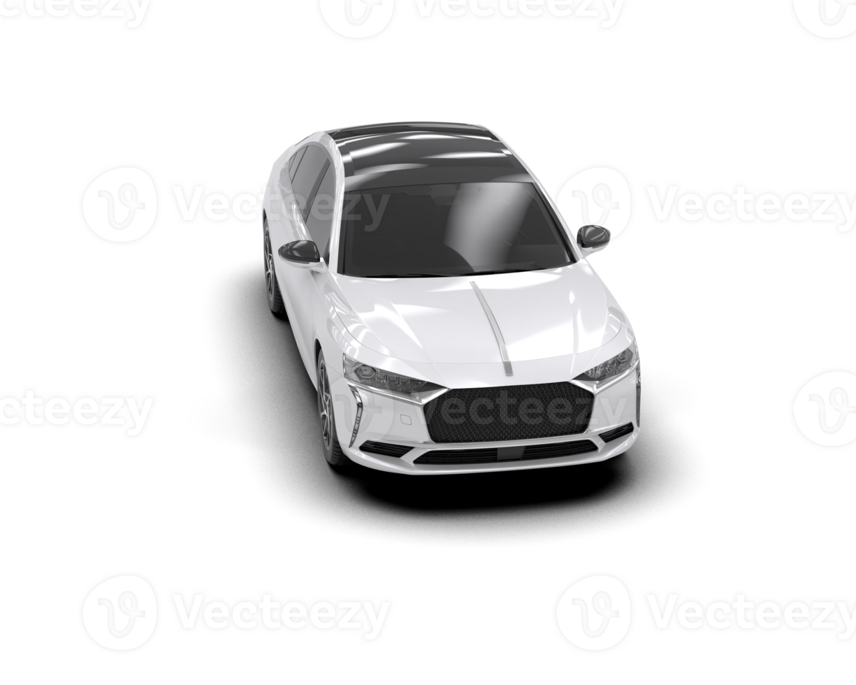 Modern car isolated on background. 3d rendering - illustration png