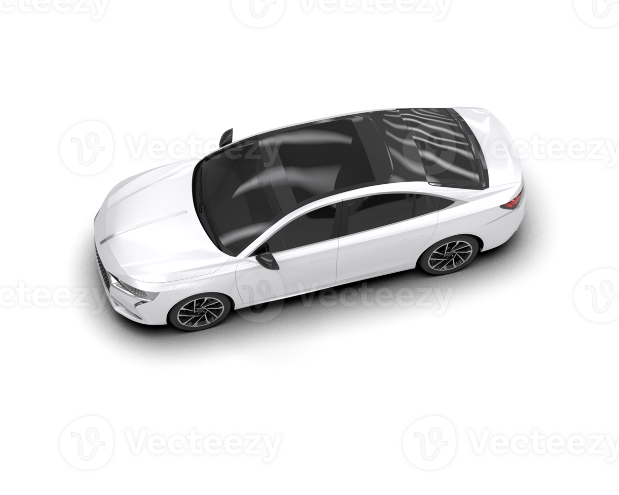 Modern car isolated on background. 3d rendering - illustration png