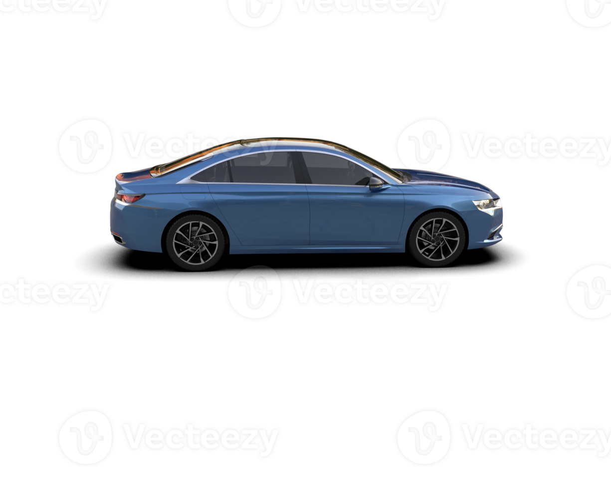 Modern car isolated on background. 3d rendering - illustration png