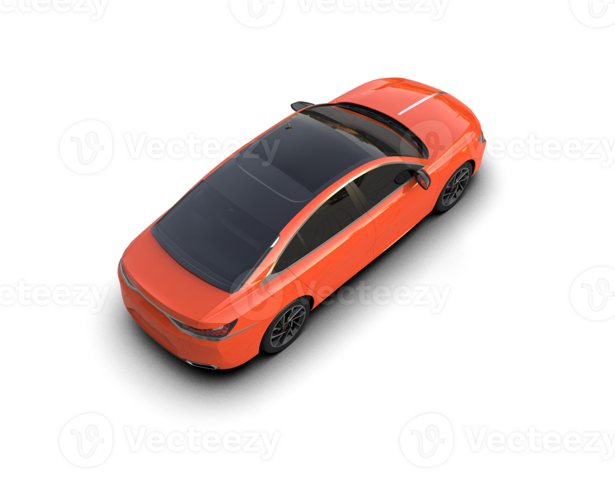 Modern car isolated on background. 3d rendering - illustration png