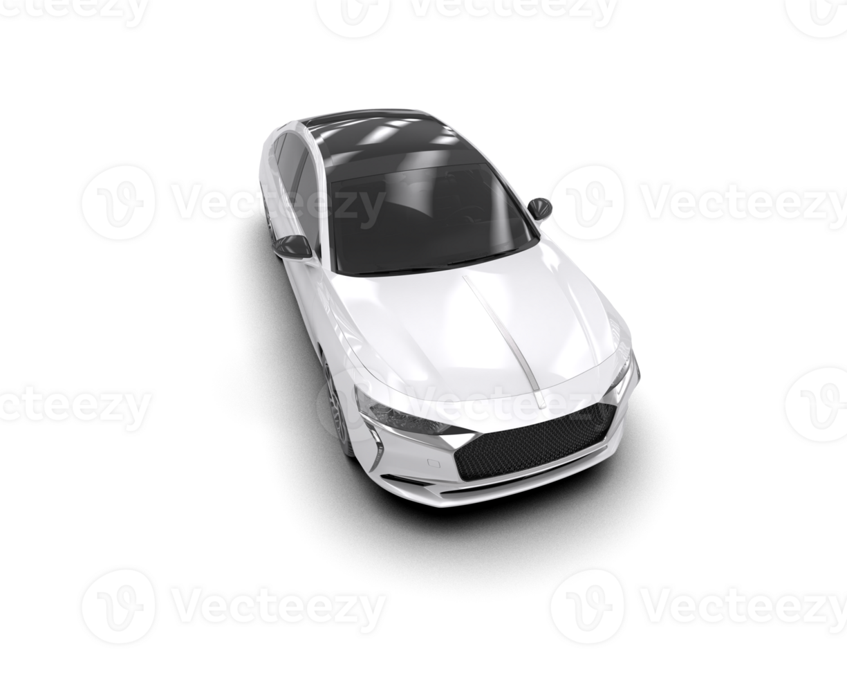 Modern car isolated on background. 3d rendering - illustration png