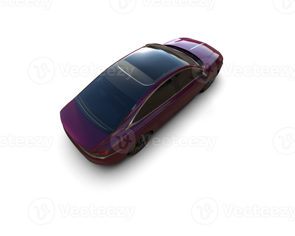 Modern car isolated on background. 3d rendering - illustration png