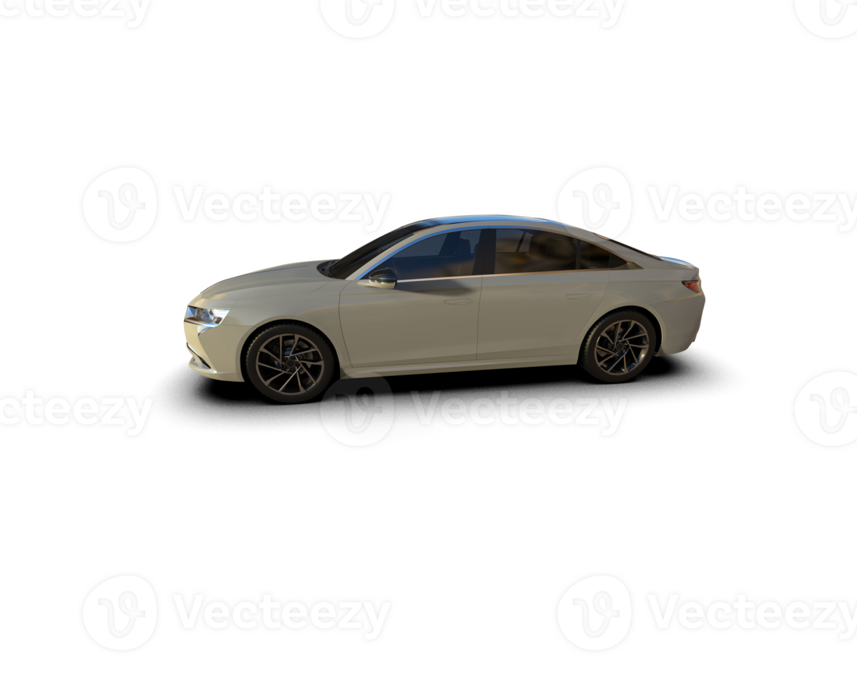 Modern car isolated on background. 3d rendering - illustration png