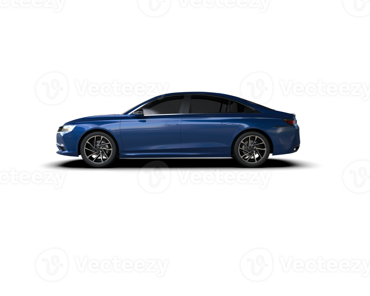 Modern car isolated on background. 3d rendering - illustration png