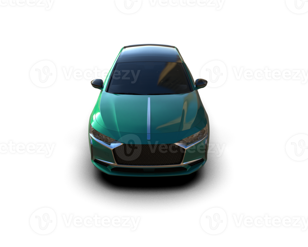 Modern car isolated on background. 3d rendering - illustration png